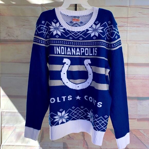 Mens sz XL NWOT Colts NFL sweater - Picture 1 of 3